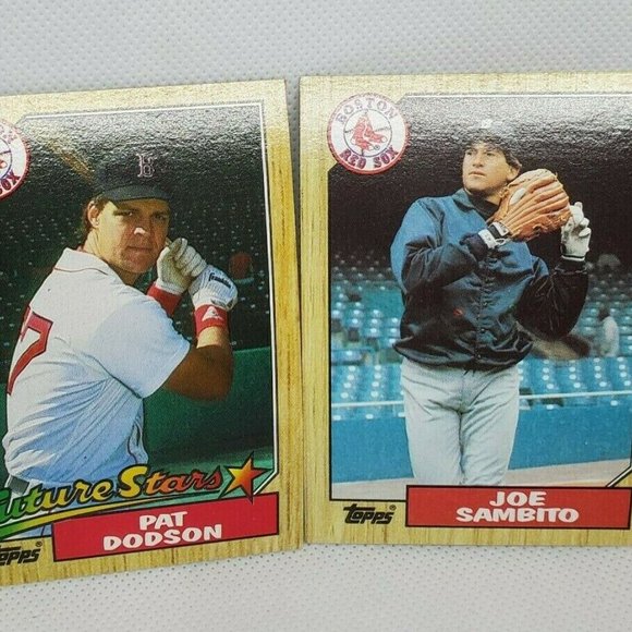 6 Vintage 1987 Boston Red Sox Topps Baseball Cards - Picture 7 of 8